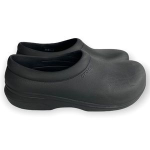 Crocs On The Clock Closed Toe Clogs Men's Black Shoes Size M10 | W12  Non-Slip